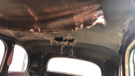 Sunshine roof inside