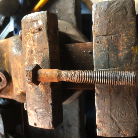 Mounting bolts waisted due to corrosion