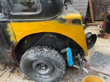 Spray Filler, ready for rubbing down. Spray Filler, ready for rubbing down.