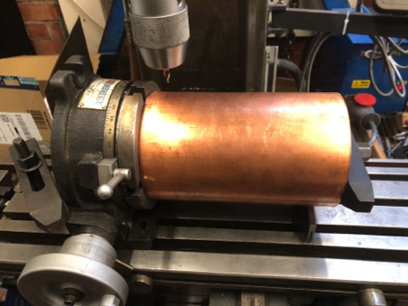 Barrel mounted on rotary table