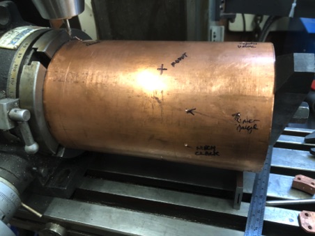 Marking out for bushes and mountings