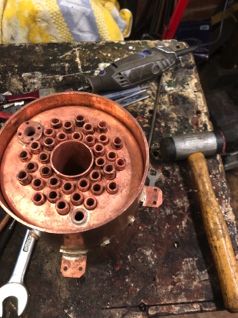 Smoke box tube plate