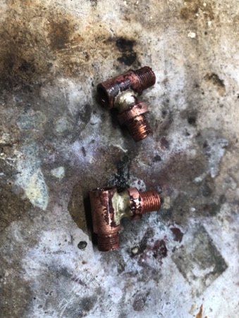 Clacks just been silver soldered Clacks just been silver soldered