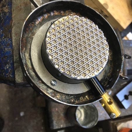 Burner in place Burner in place