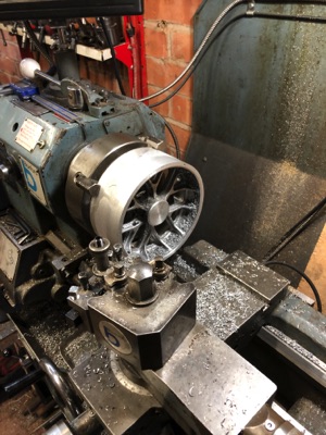 Machining rear wheel