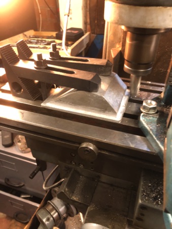 Sump Flange being machined