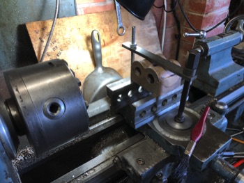 Setting up for line boring