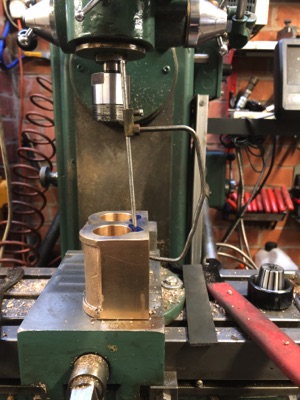 setting up for drilling the steam ways