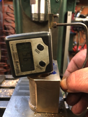 Using a Gribbolocator to find the angle of the steam ways